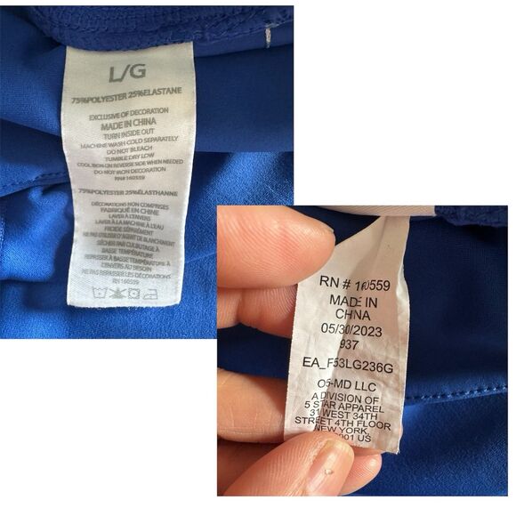 Pitt Panthers Wear By Erin Andrews Blue Leggings Large NCAA Striped Side Logo - Picture 6 of 10